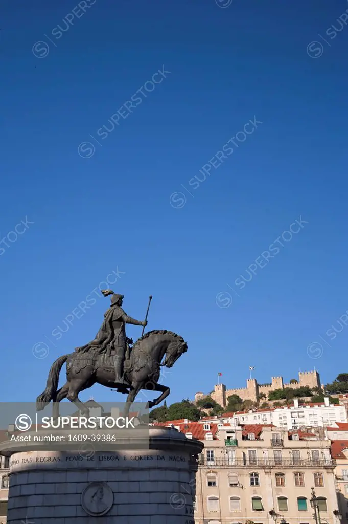 Statue of King Joao, Praca da Figueira, Lisbon, Portugal