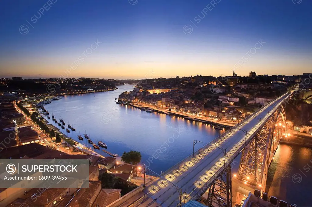 Ponte D. Luis I and Douro river, Porto UNESCO World Heritage, Portugal