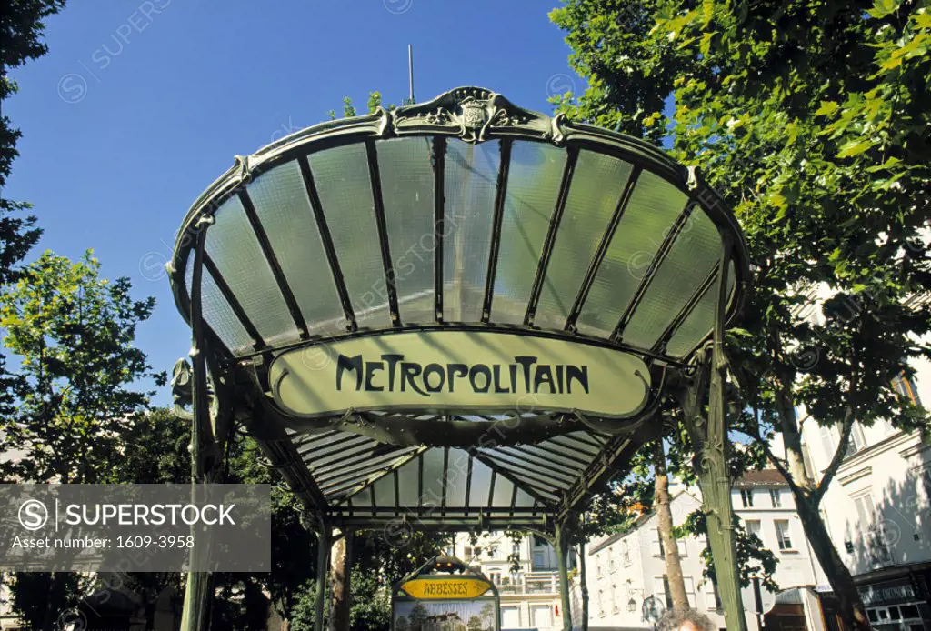 Abbesses Metro, Paris, France