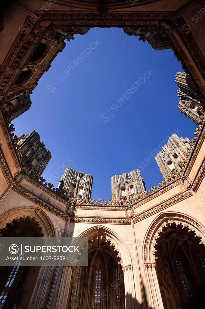 Unfinished Chapels, Monastery of Santa Maria da Vitoria UNESCO World Heritage, Batalha, Estremadura, Portugal