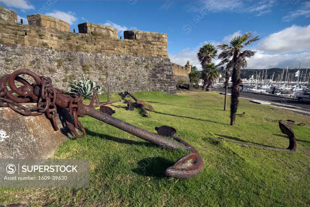 Harbour & Castelo de Santa Cruz, Horta, Faial Island, Azores, Portugal