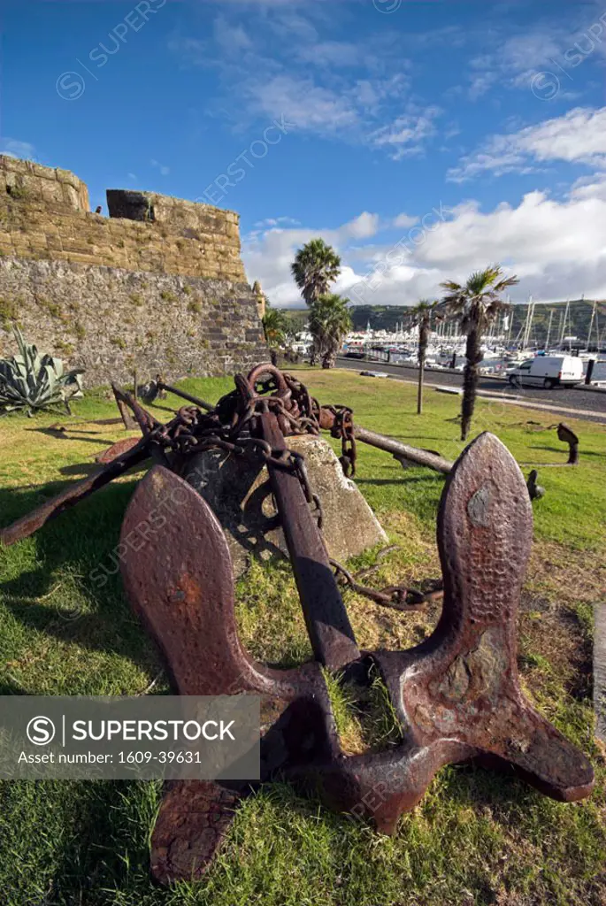 Harbour & Castelo de Santa Cruz, Horta, Faial Island, Azores, Portugal