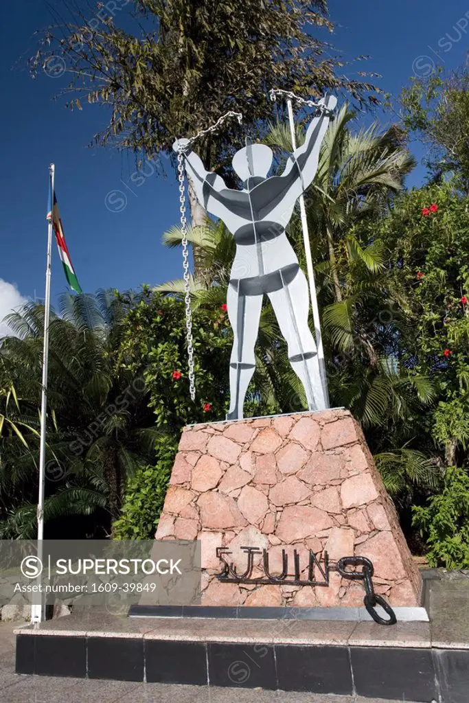 Independence Monument, Victoria, Mahe Island, Seychelles