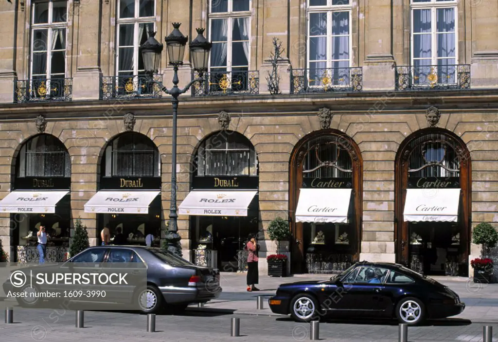 Expensive shops, Place Vendome, Paris, France