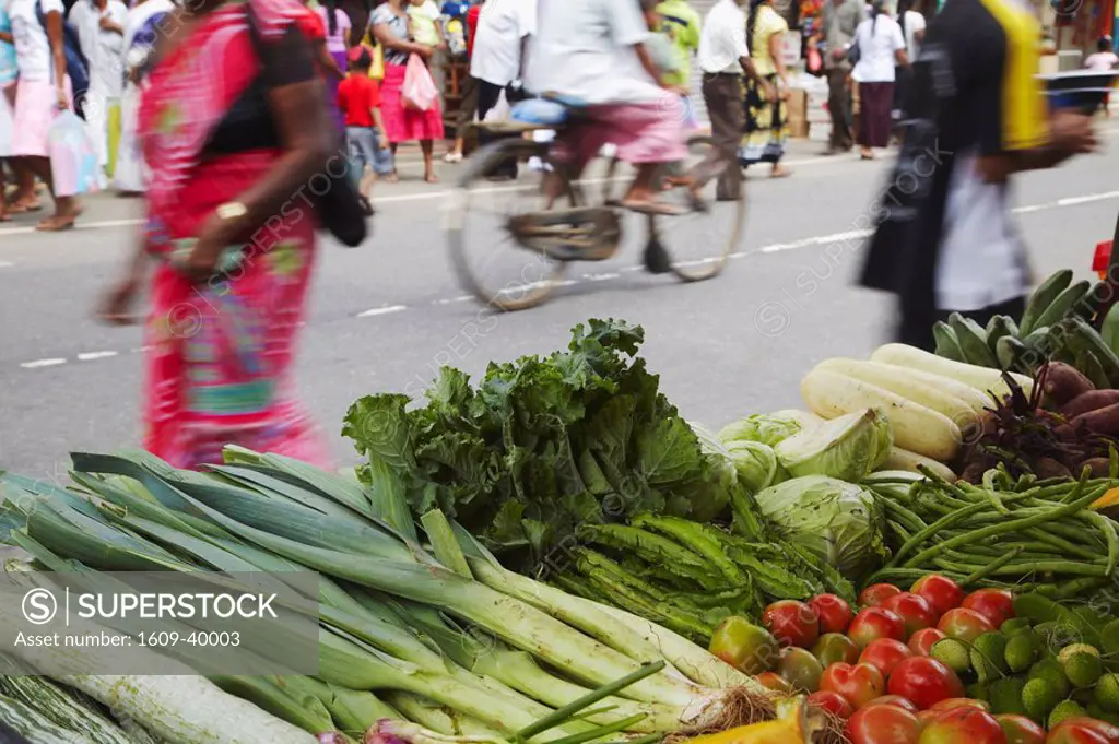 Vegetable stall in market, Galle, Sri Lanka