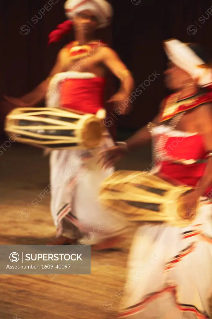Drummers at Kandyan dance at Kandyan Art Association and Cultural Centre, Kandy, Sri Lanka