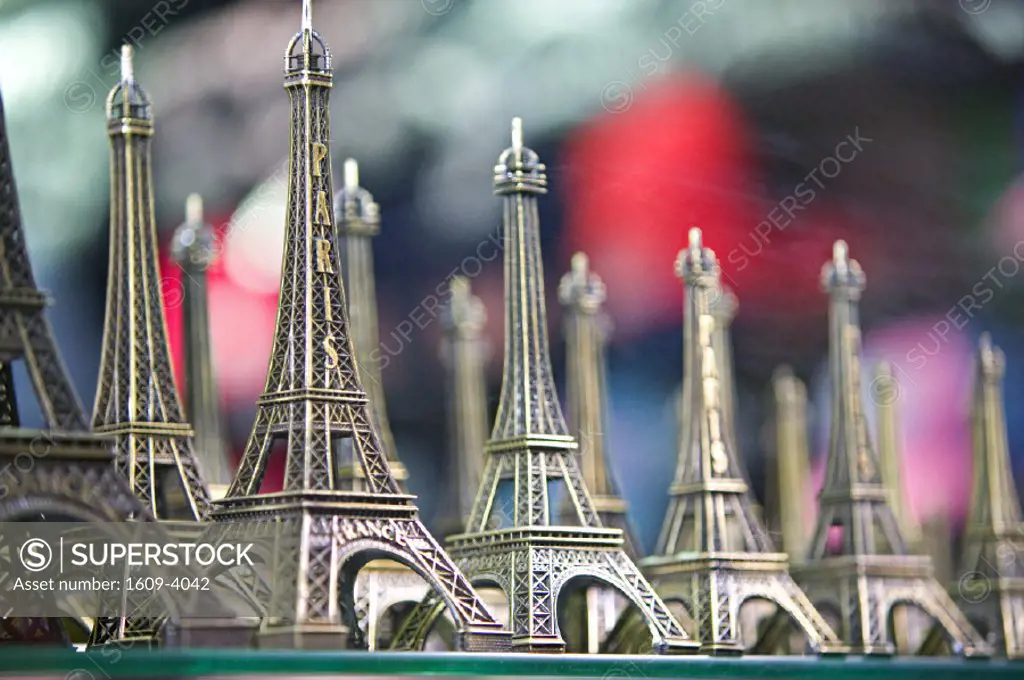Eiffel Tower Miniatures,  Montmartre, Paris, France
