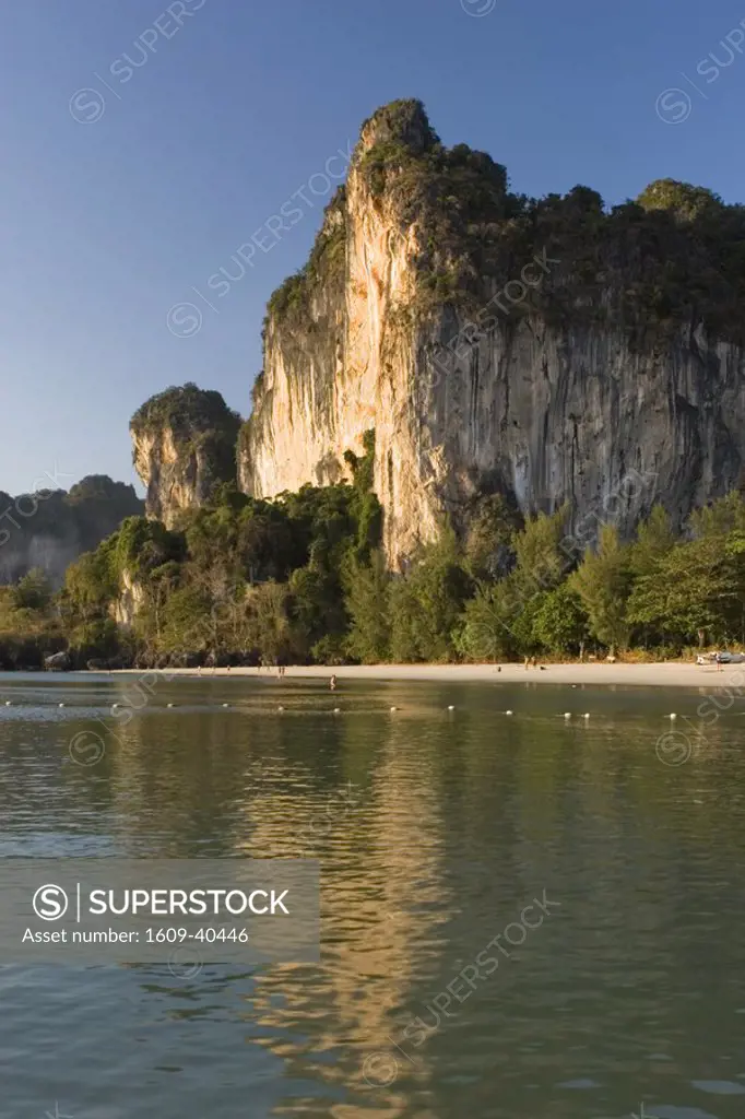 Limestone cliffs, Laem Phra Nang Peninsula, Krabi Province, Thailand