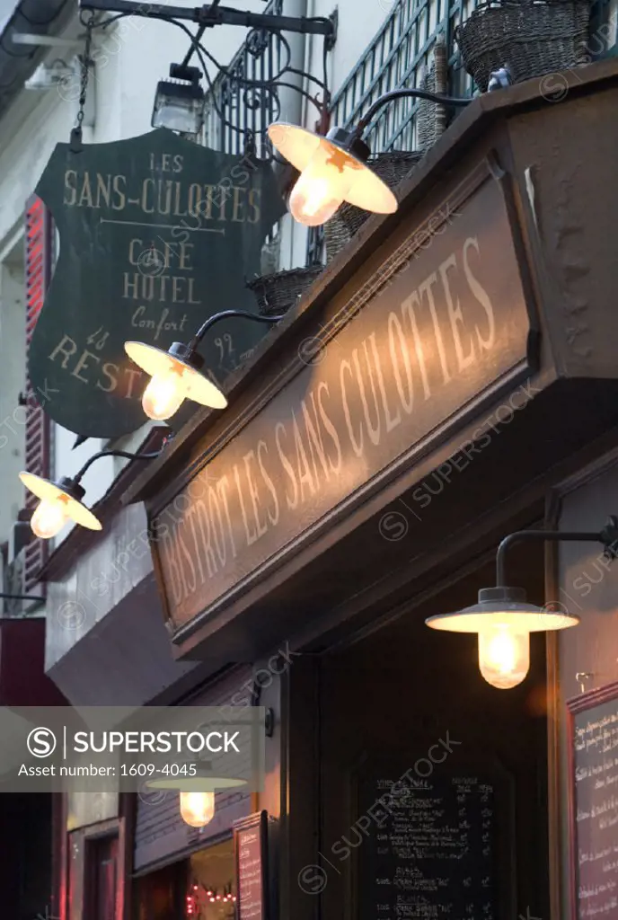 Bistrot Les Sans Coulottes, Rue Trousseau, Paris, France