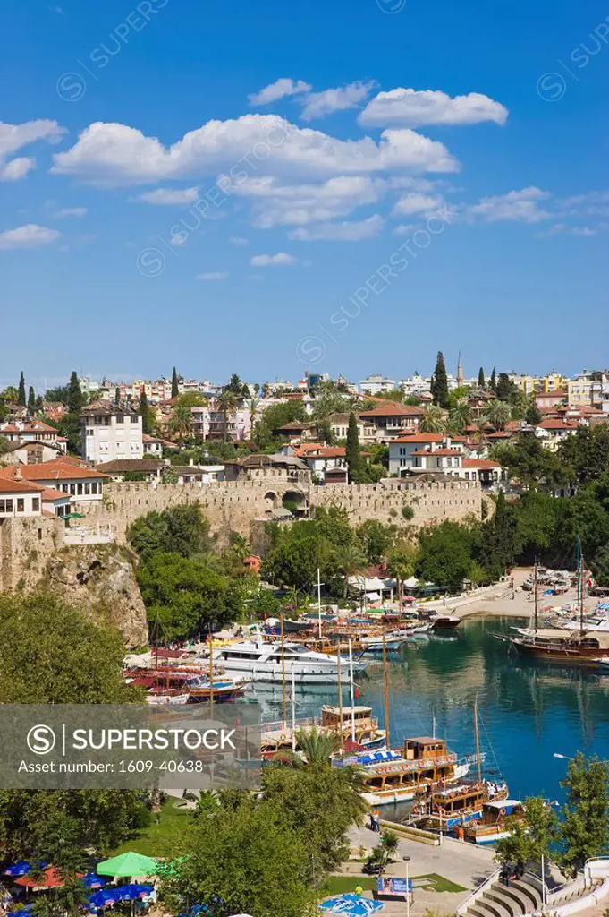 Marina and Roman Harbour, Kaleici, Antalya, Mediterranean Coast, Turkey