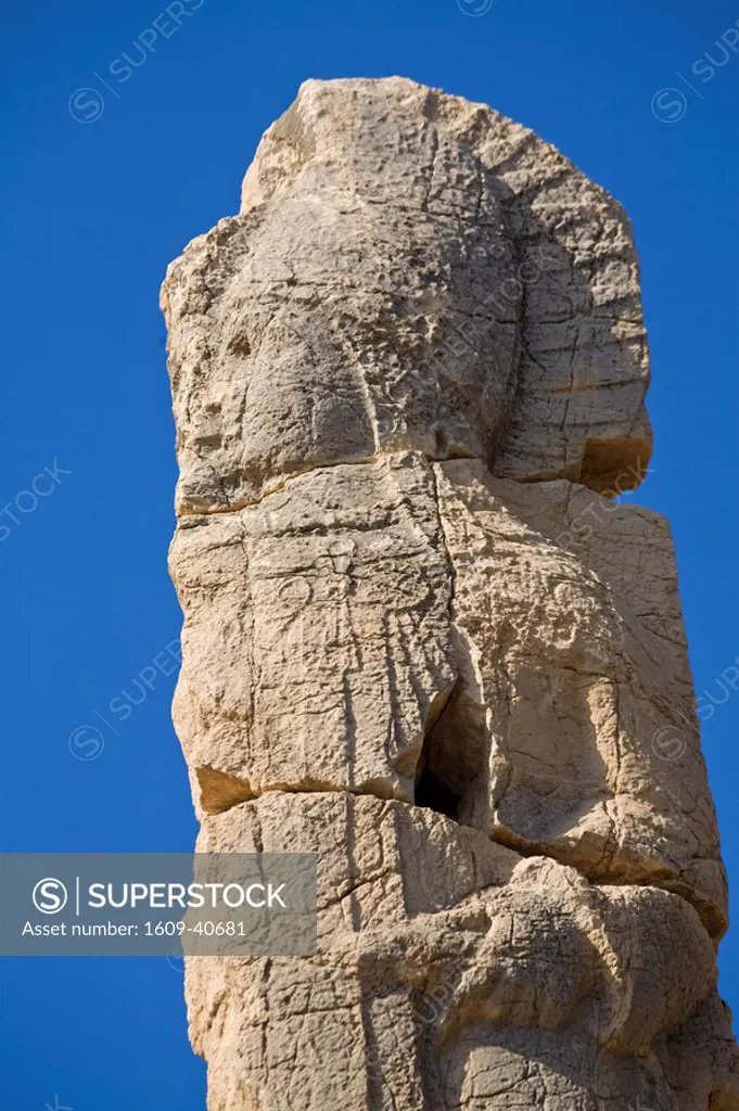 Turkey, Eastern Turkey, Nemrut Dagi National Park, Eski Kale, Stele depicting Mithras or Apollo the sun god