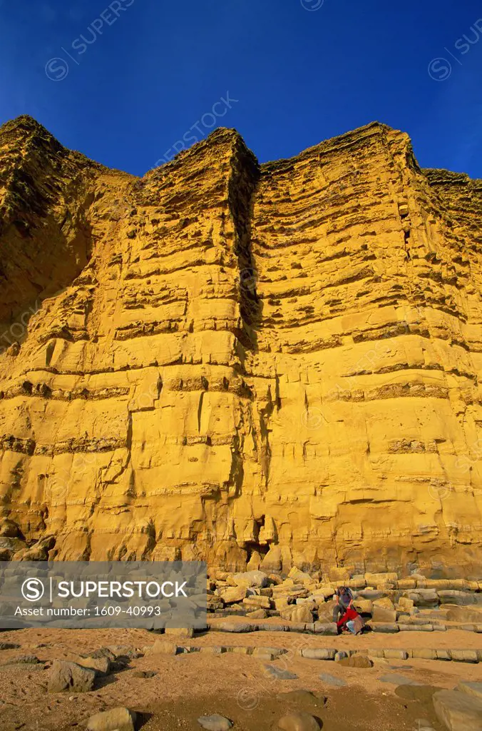 England, Dorset, Cliffs at West Bay