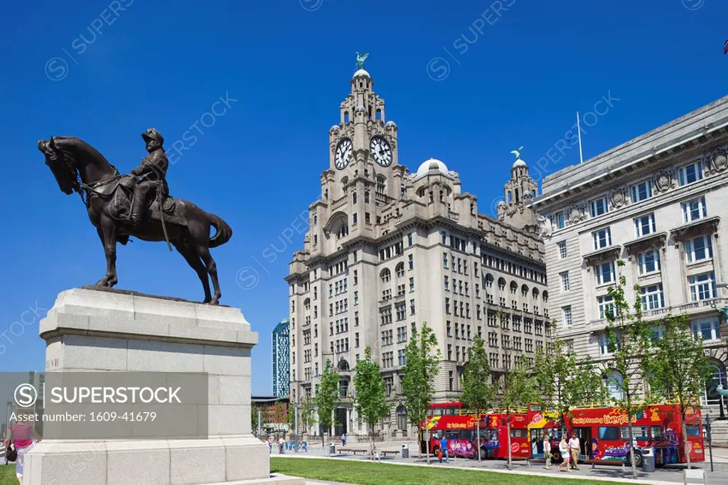 England, Liverpool, Pierhead, Royal Liver Historical Building