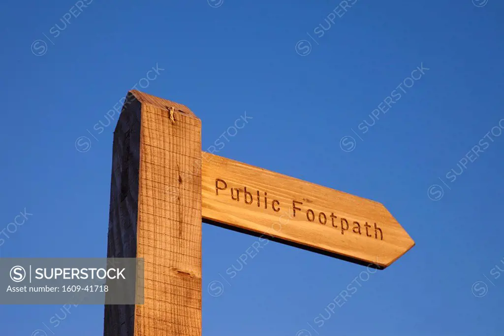 England, Yorkshire, Yorkshire Dales, Swaledale, Public Footpath Sign