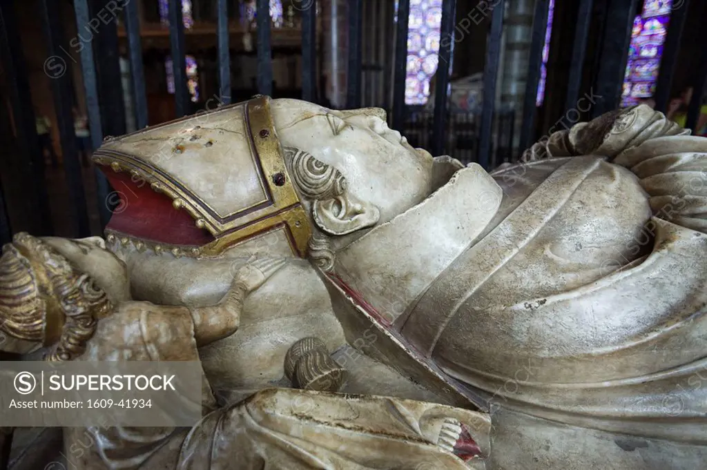 England, Kent, Canterbury, Canterbury Cathedral, Effigy of Thomas Becket Archbishop of Canterbury
