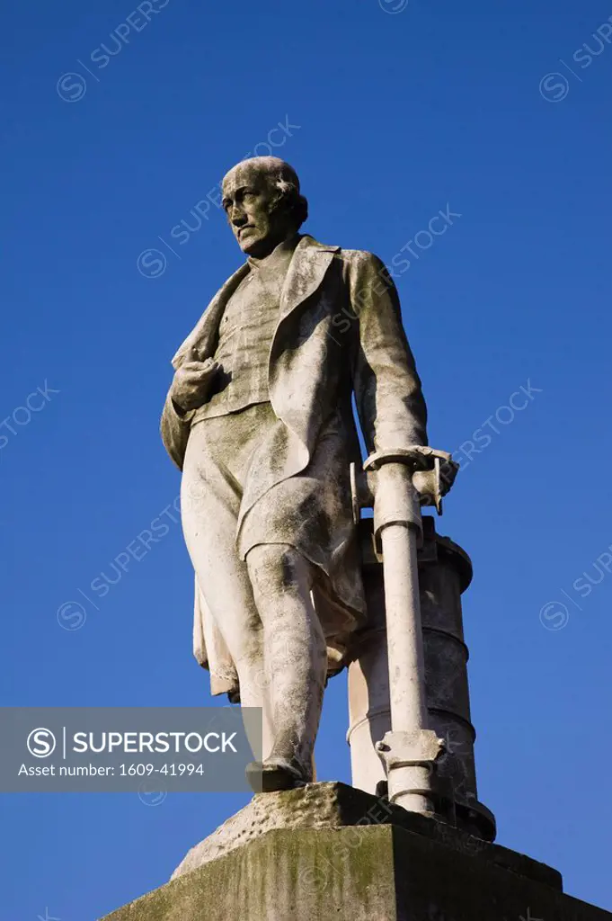 England, Birmingham, Chamberlain Square, Statue of James Watt