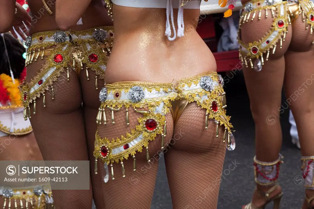 England, London, Notting Hill Carnival, Female Buttocks