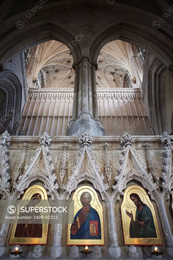 England, Hampshire, Winchester, Winchester Cathedral, 20th century Icons by Sergei Fyodorov