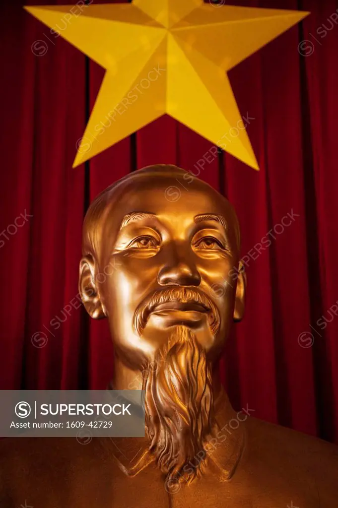 Vietnam, Ho Chi Minh City, Reunification Palace, Bust of Ho Chi Minh in the Conference Hall