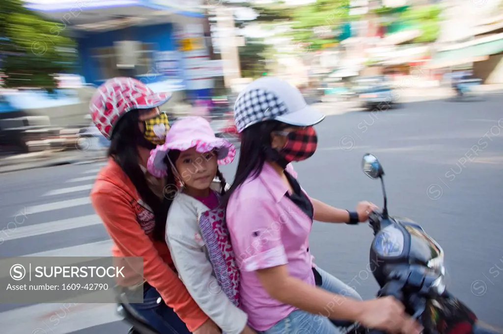Vietnam, Danang, Motorbikes