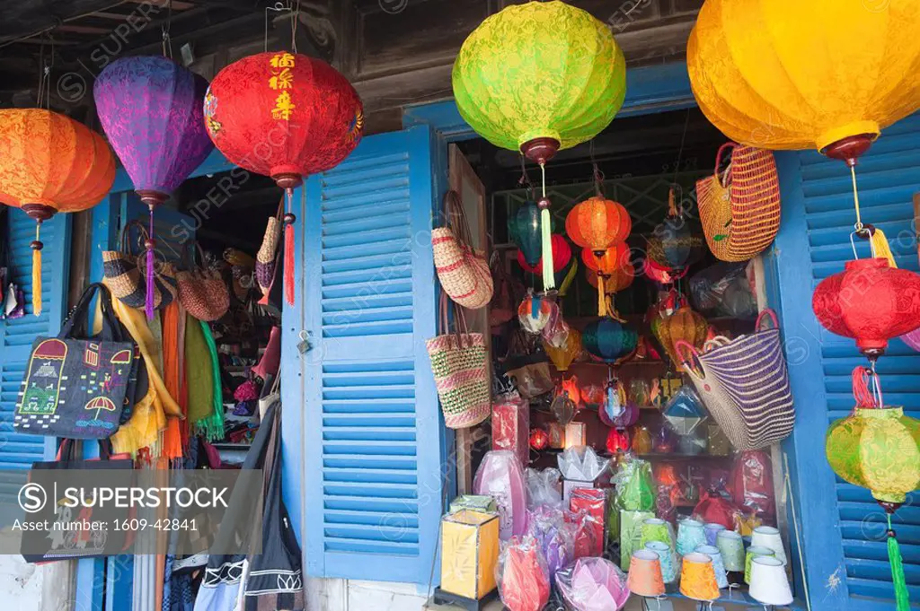 Vietnam, Hoi An, Paper Lantern Shop Window Display