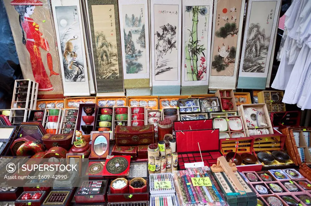 China, Hong Kong, Stanley Market, Calligraphy Store Display