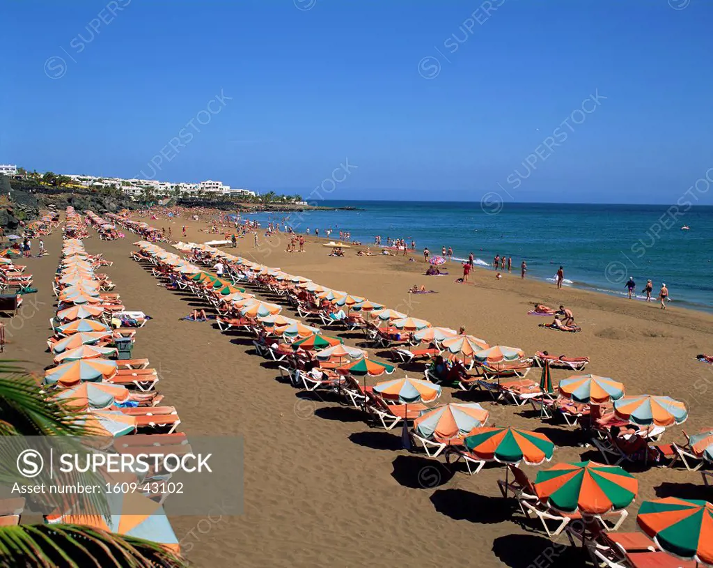 Spain, Canary Islands, Lanzarote, Puerto Del Carmen Beach