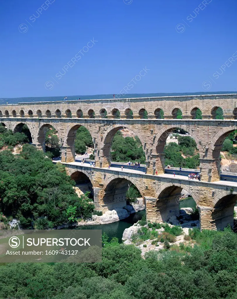 France, Languedoc_Roussillon, Pont du Gard