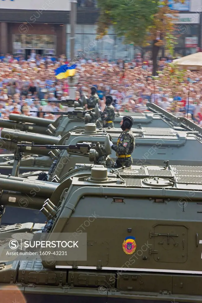 Independence day parade, Khreshchatyk Street & Maidan Nezalezhnosti, Independence Square, Kiev, Ukraine