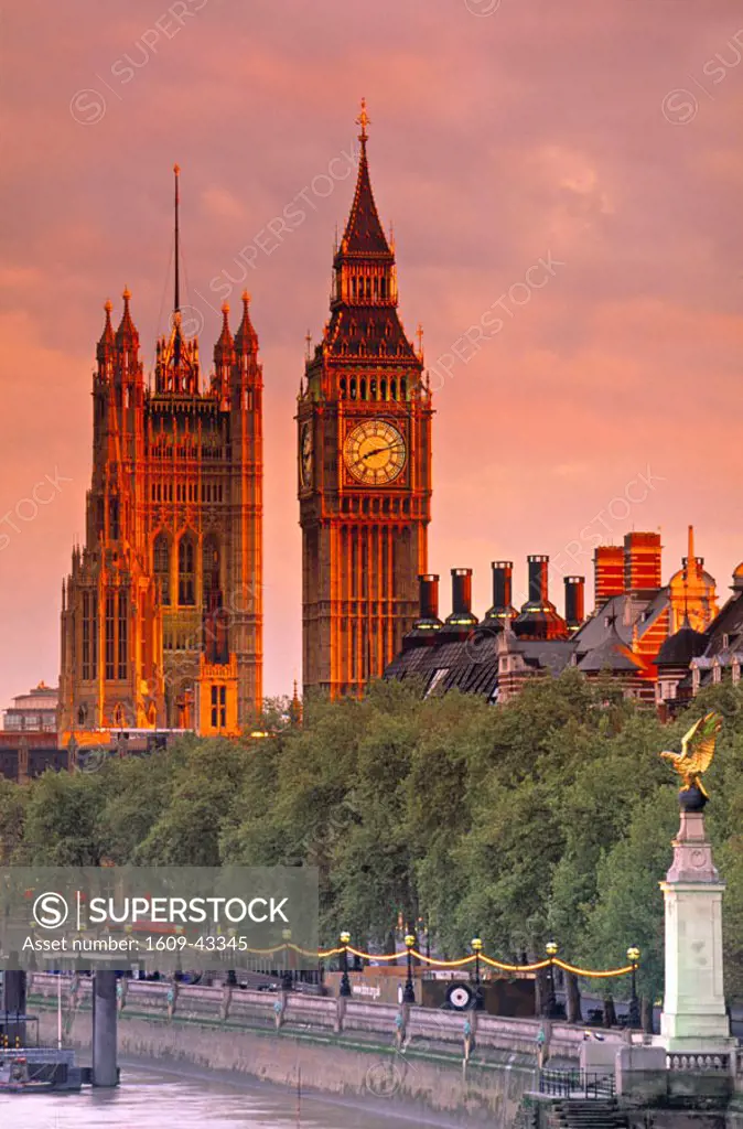 Big Ben & Houses of Parliamant, London, England