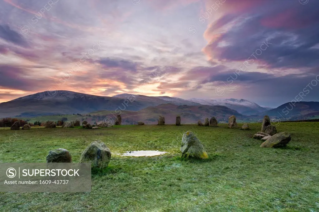 Castlerigg stone circle, Keswick, Lake District, Cumbria, England