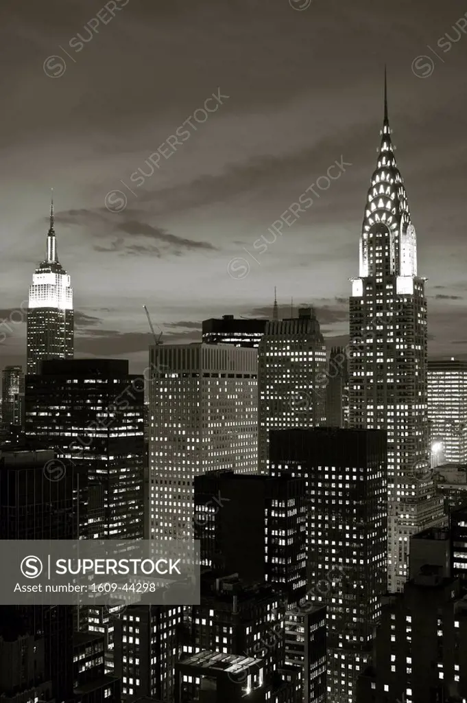 Chrysler Building & Midtown Manhattan Skyline, New York City, USA