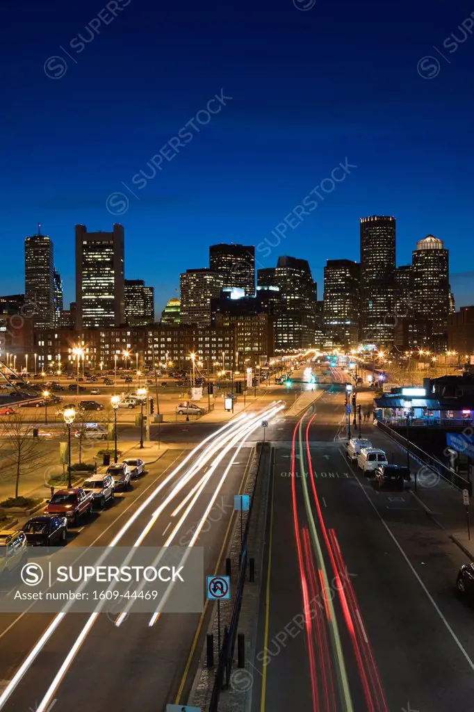 USA, Massachusetts, Boston, Massachusetts Financial District from South Boston