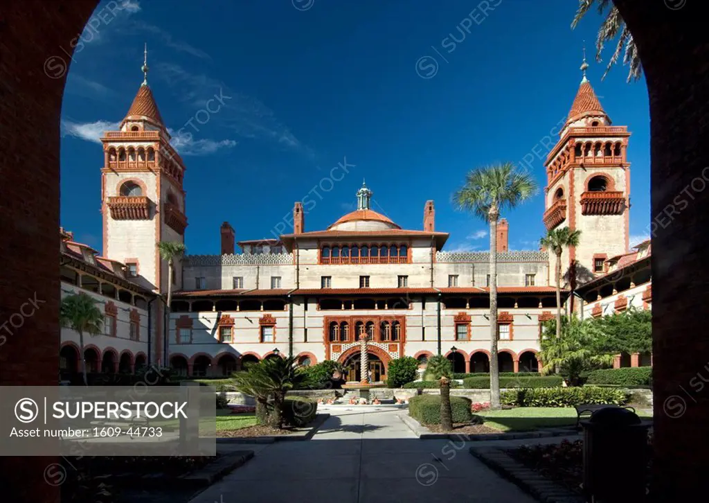 USA, Florida, Saint Augustine, Flagler College, Henry Flagler, Originally the Ponce de Leon Hotel, National Register of Historic Places