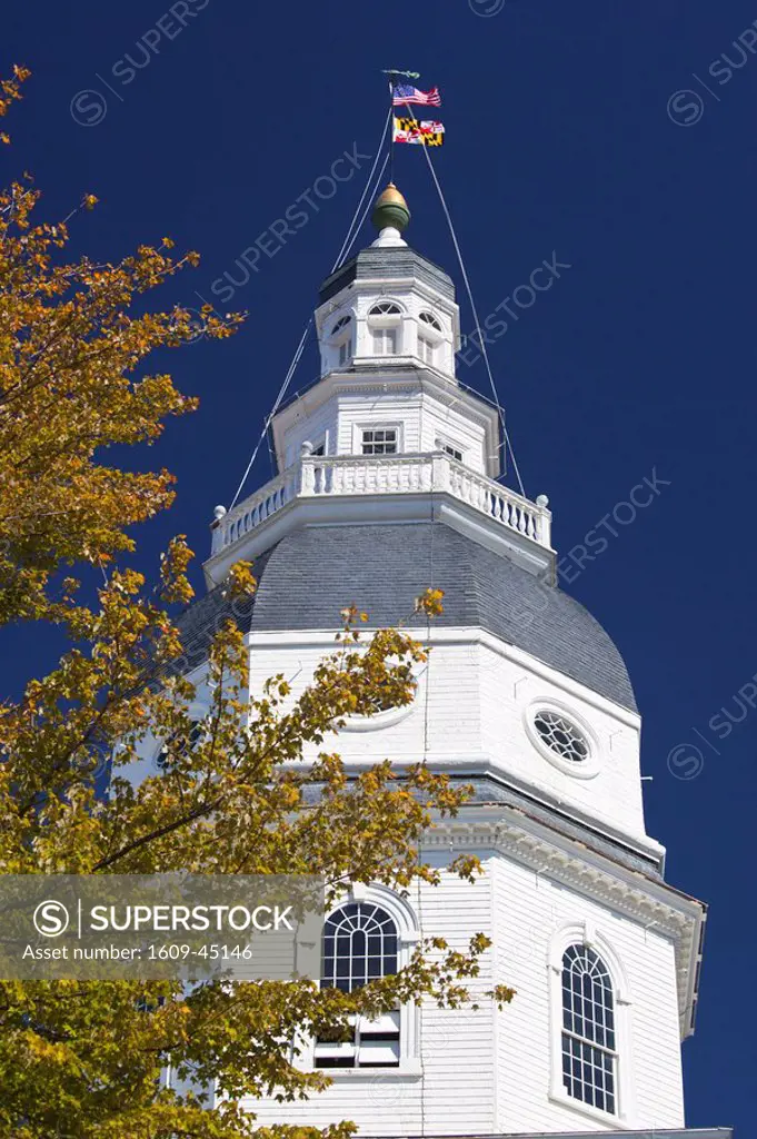 USA, Maryland, Annapolis, Maryland State House building