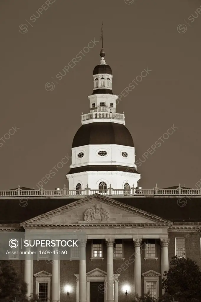 USA, Maryland, Annapolis, Maryland State House building