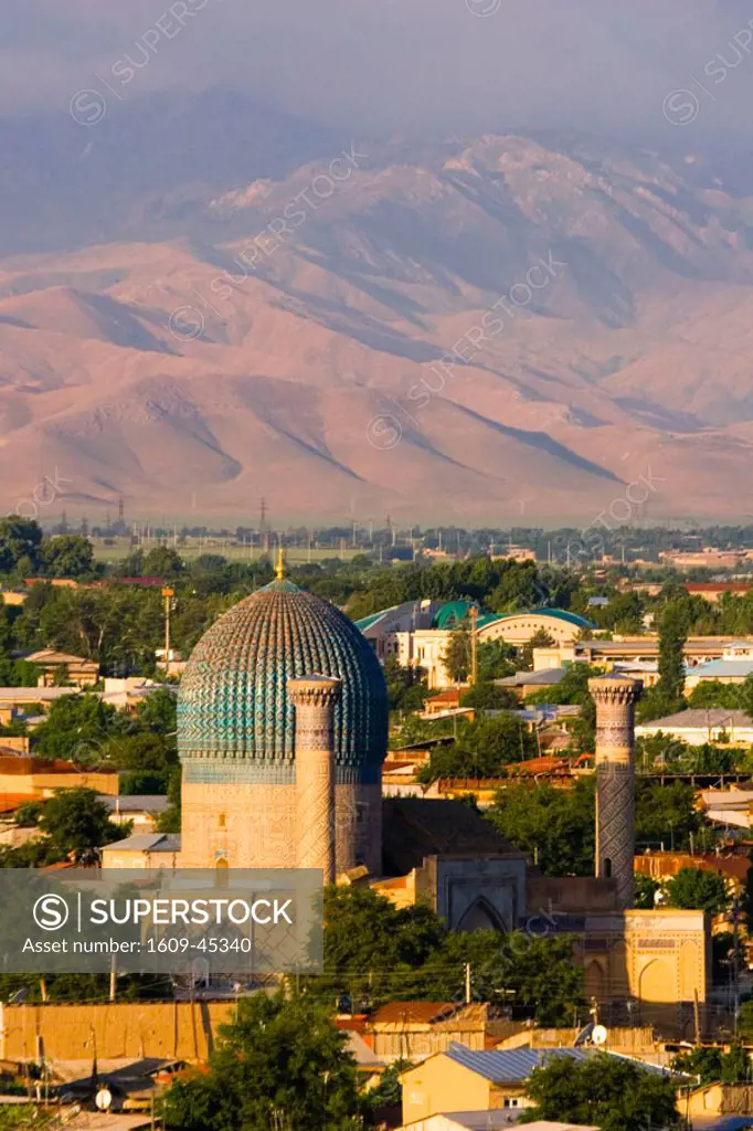 View from the The Registan, Samarkand, Uzbekistan