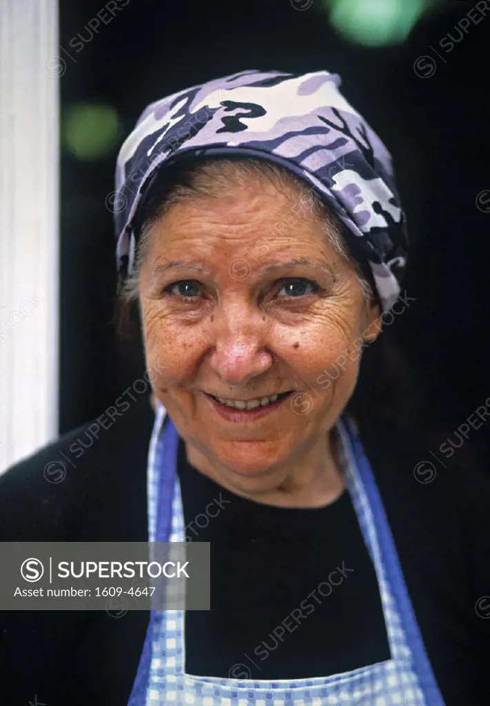 Elderly Lady, Bastia, Corsica, France