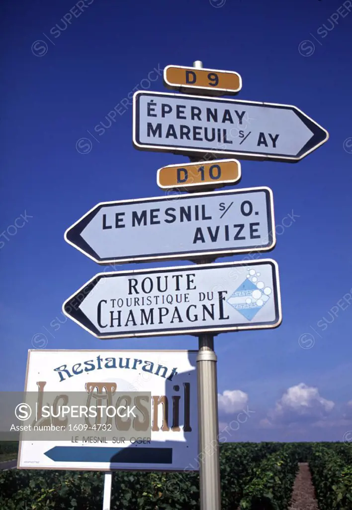 Signs, Champagne, France