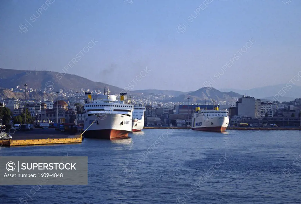 The harbour of Pireas, Athens port, Greece