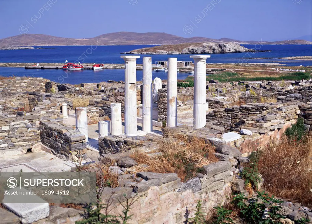 Greek ruins of Delos, Delos Island, Greece