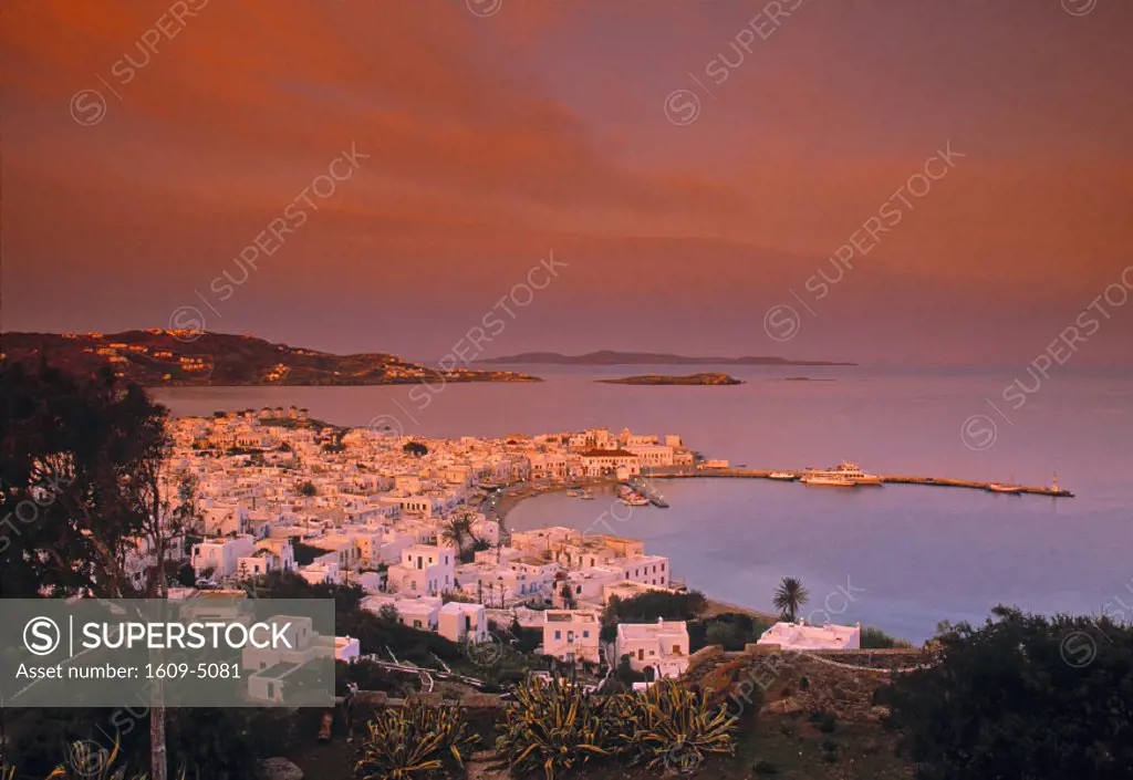 Mykonos Town & Harbour, Mykonos, Greece