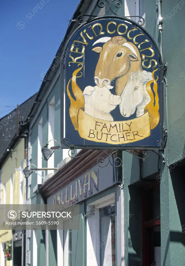 Butchers Sign, Co. Kerry, Ireland