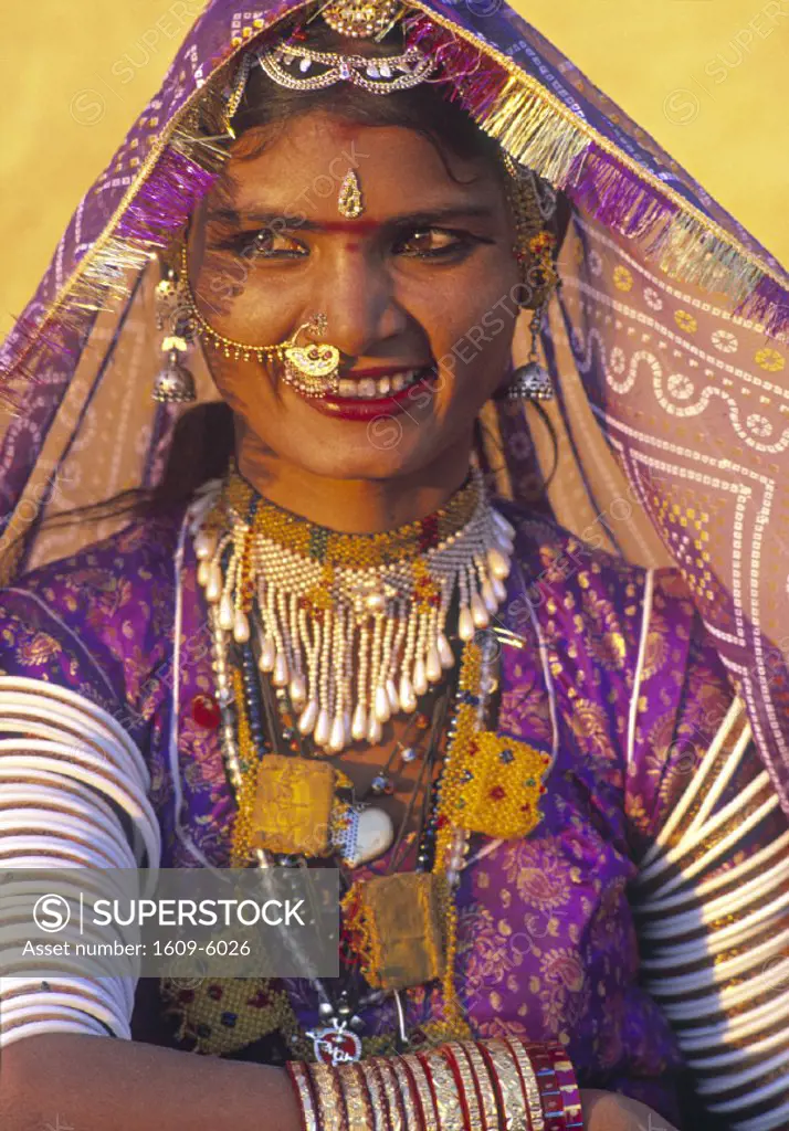 Portrait of a woman, Rajasthan, India