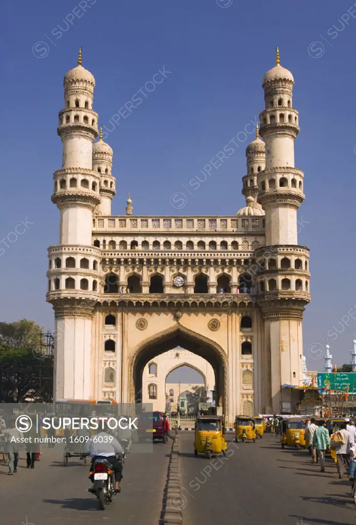 Charminar Tower, Hyderabad, Andhra Pradesh, India