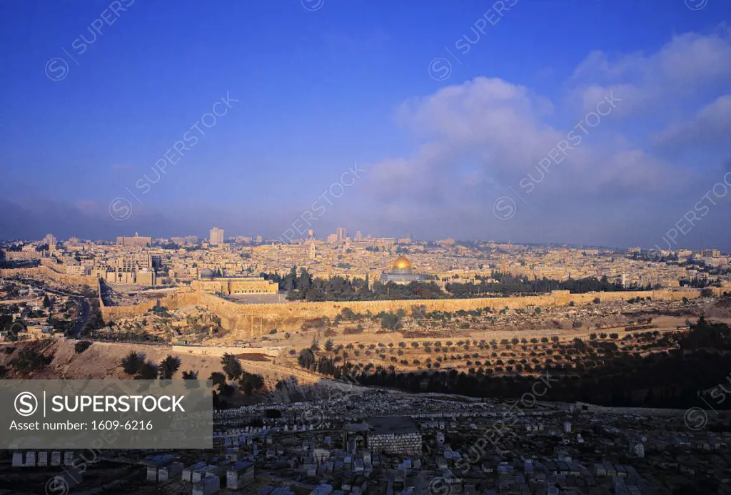 Jerusalem from Mt. of Olives, Israel
