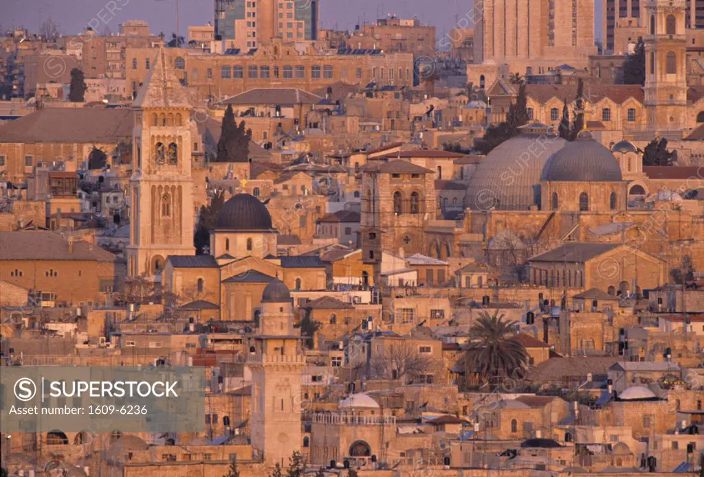 Old City of Jerusalem (fr. Mt of Olives), Israel