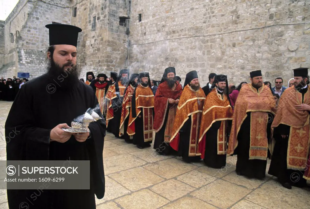 Greek Orthodox Christmas procession, Bethlehem, Israel