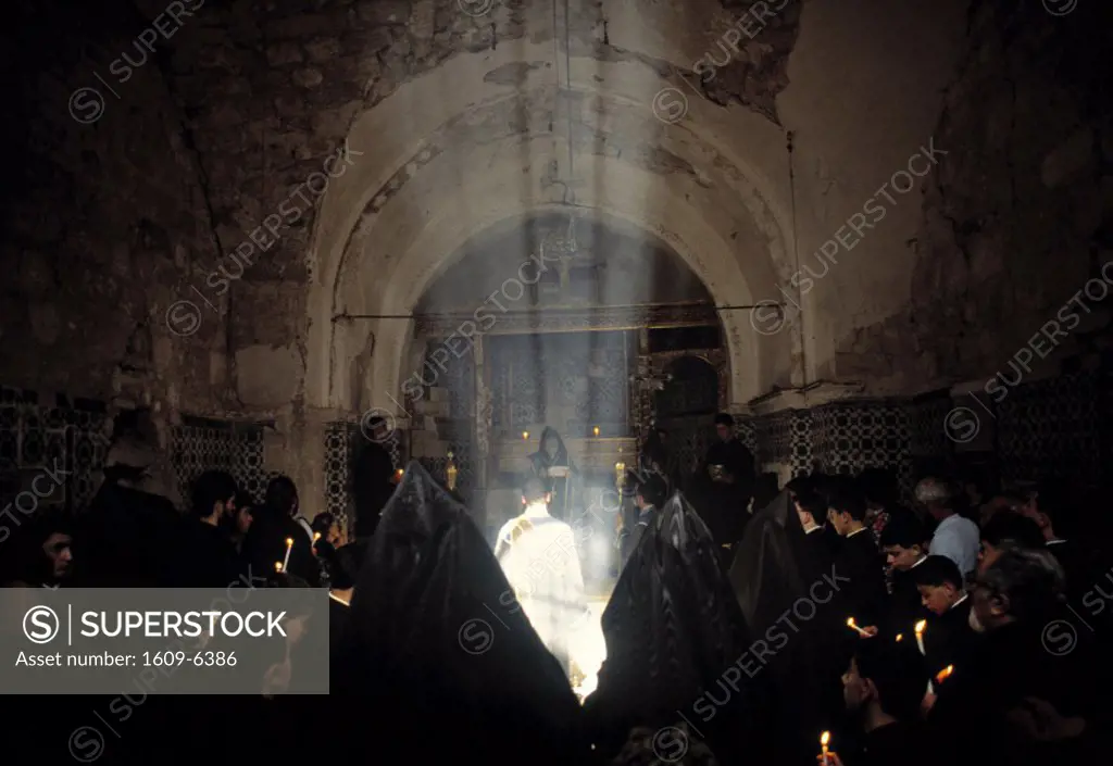 Armenian ceremony, Maundy Thursday, Easter, Church of St. Savior, Mt. Zion, Jerusalem, Israel