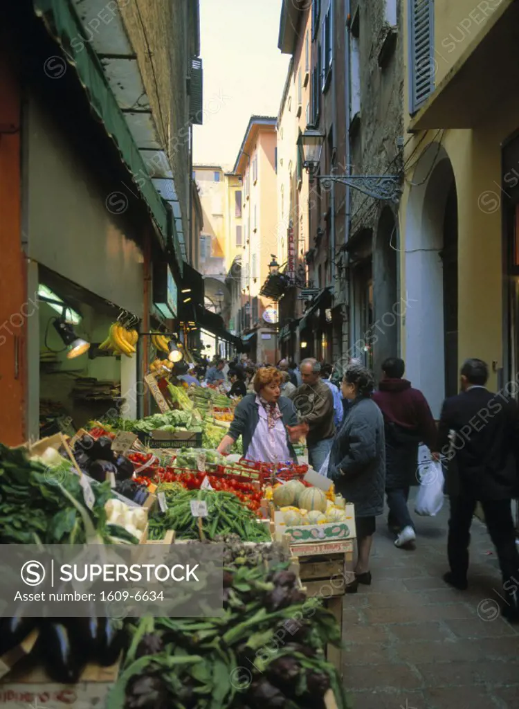 Street Market Bologna Italy